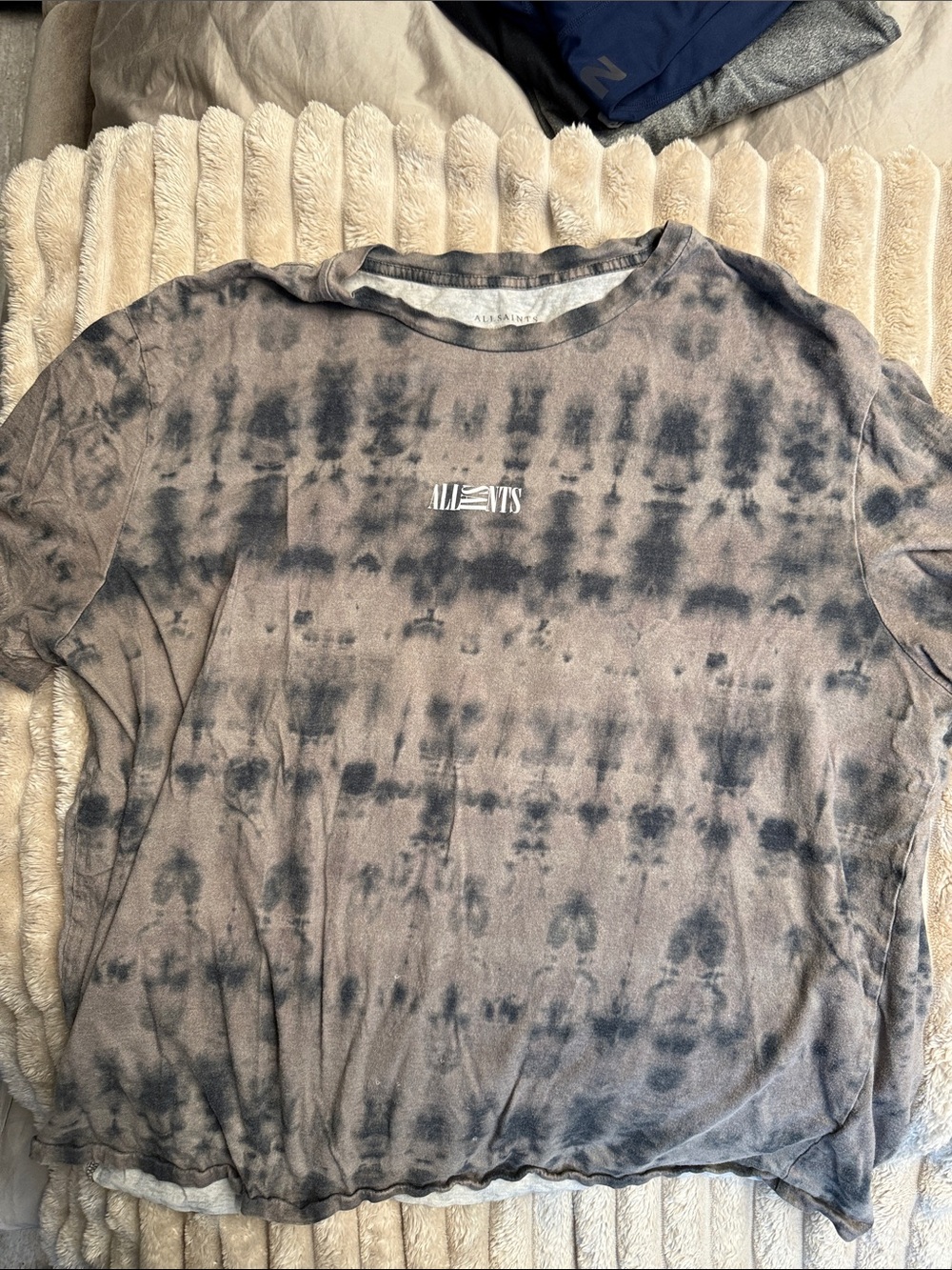 All saints Tie-Dye Gray Crew Neck Men’s Shirt
